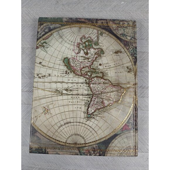 World Map Journal/Diary Magnetic Closure 100 Lined Pages New - Picture 3 of 9